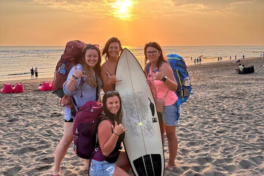 Matahari surf lesson Canggu, Bali, Indonesia