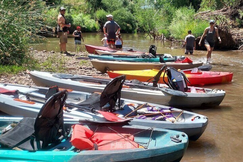 PRIVATE Guided River kayaking on the Verde River Cottonwood, AZ (Private Group)