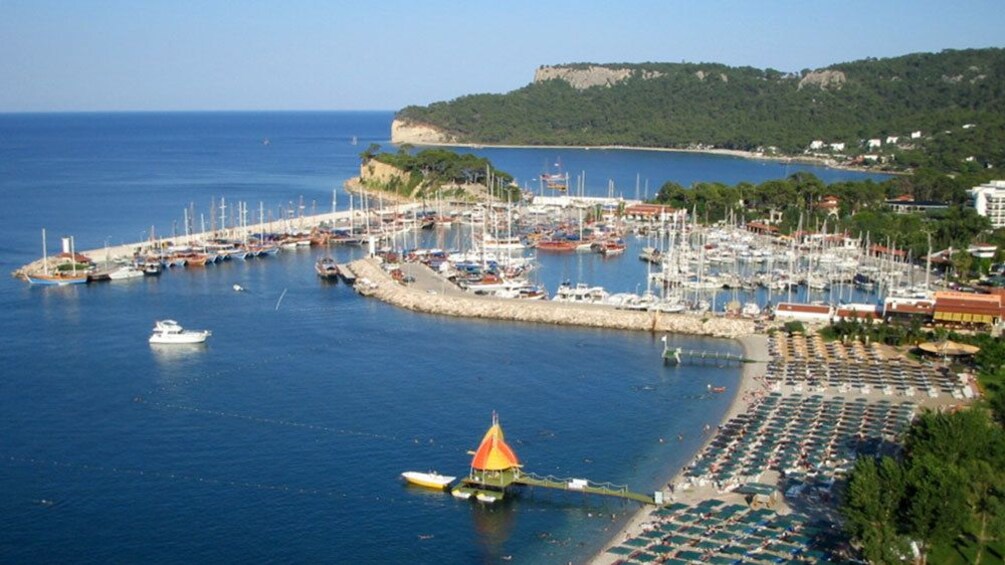 Show item 3 of 5. Boats docked in a harbor in Kemer