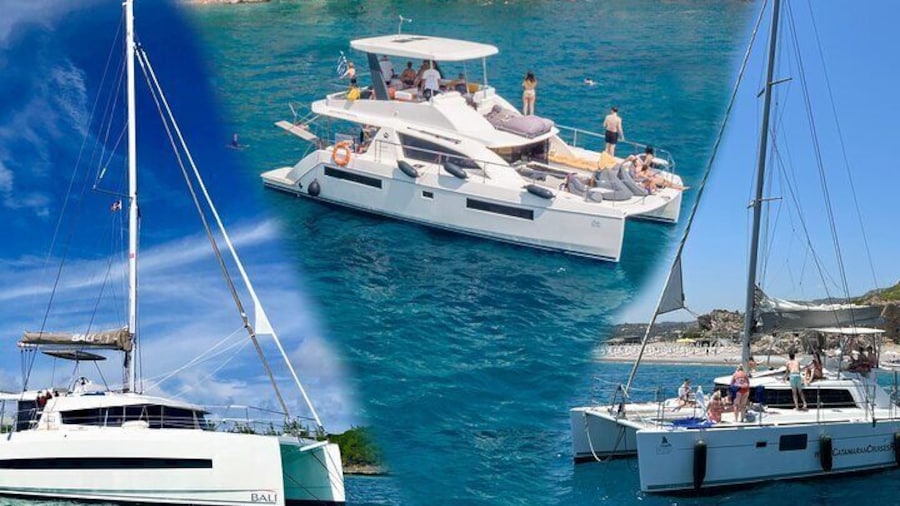 Catamaran Cruises Rhodes - 6 Hours Day Cruise ALL INCLUSIVE