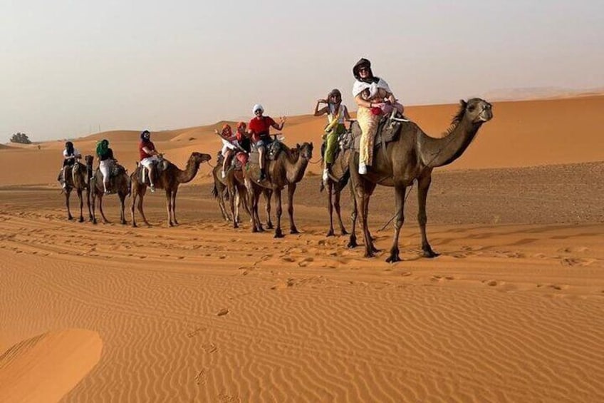 3 Days Desert Tour From Marrakech To Merzouga dunes & camel trek