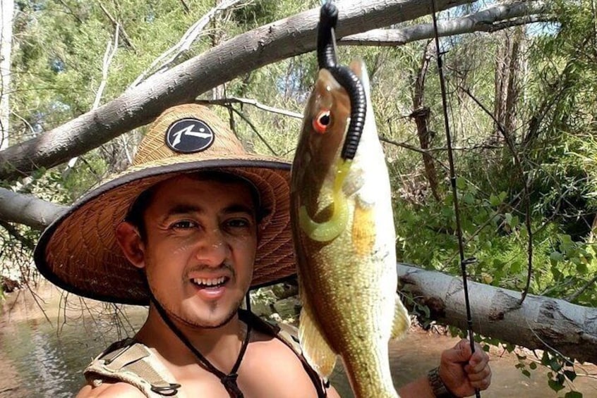 Full-Day Guided Kayak Fishing Down the N. Verde River from Cottonwood