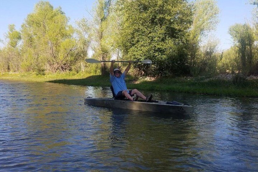 Full-Day Guided Kayak Fishing Down the N. Verde River from Cottonwood