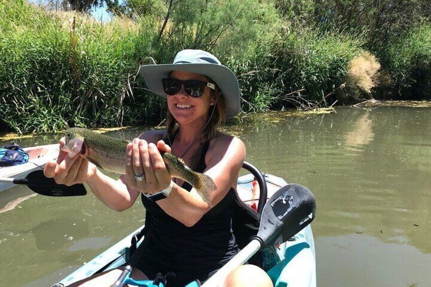 Kayak Fishing on the Verde River Cottonwood, AZ 20Min From Sedona