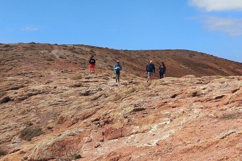 A volcano hike