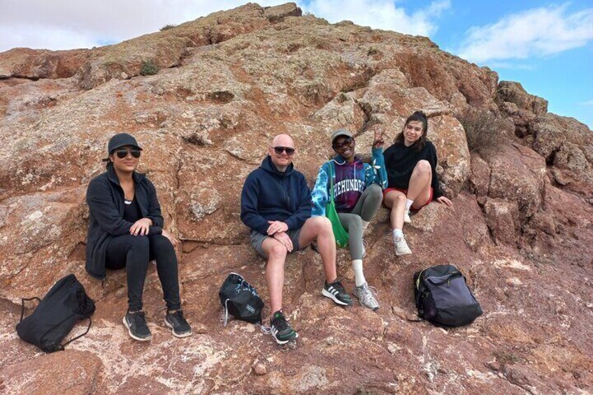 A volcano hike