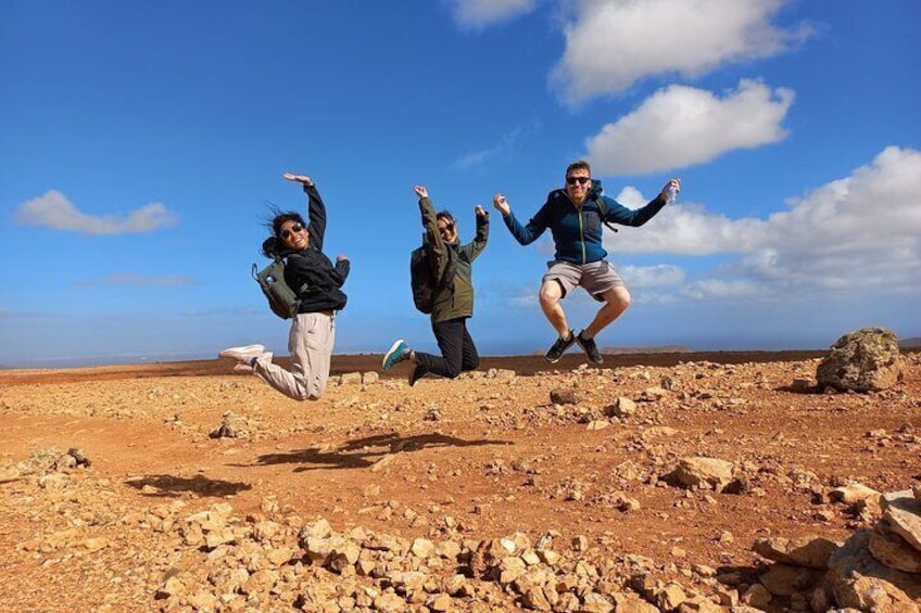 A volcano hike