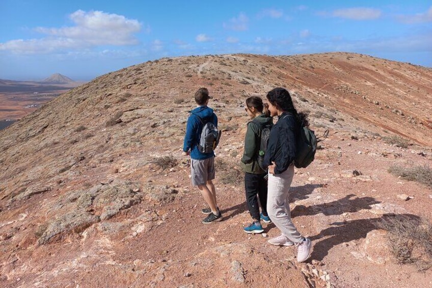 A volcano hike