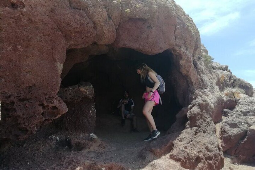 A volcano hike