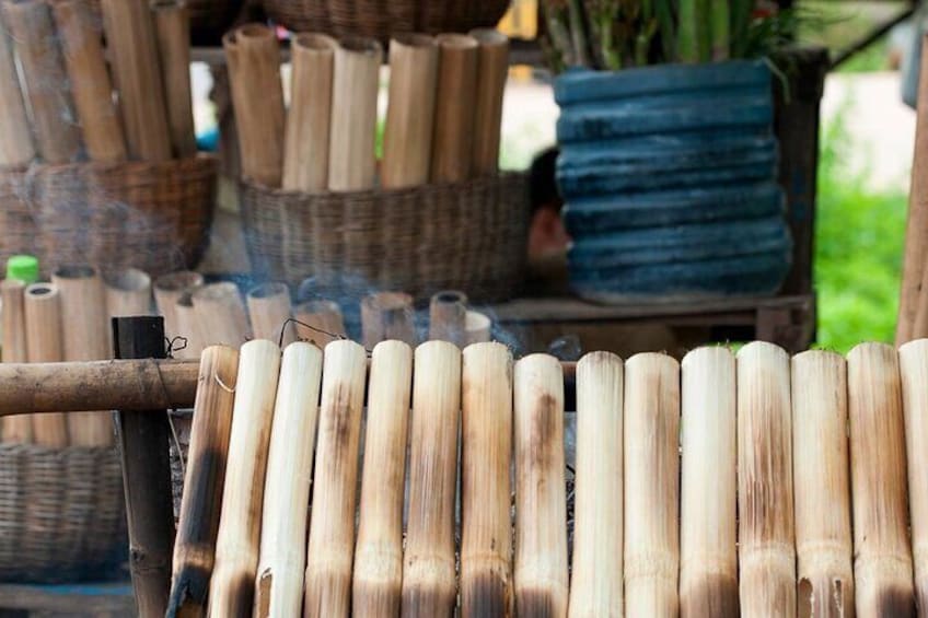 Bamboo Sticky rice Siem Reap