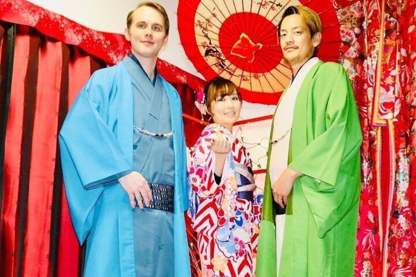 Traditional gentleman kimono