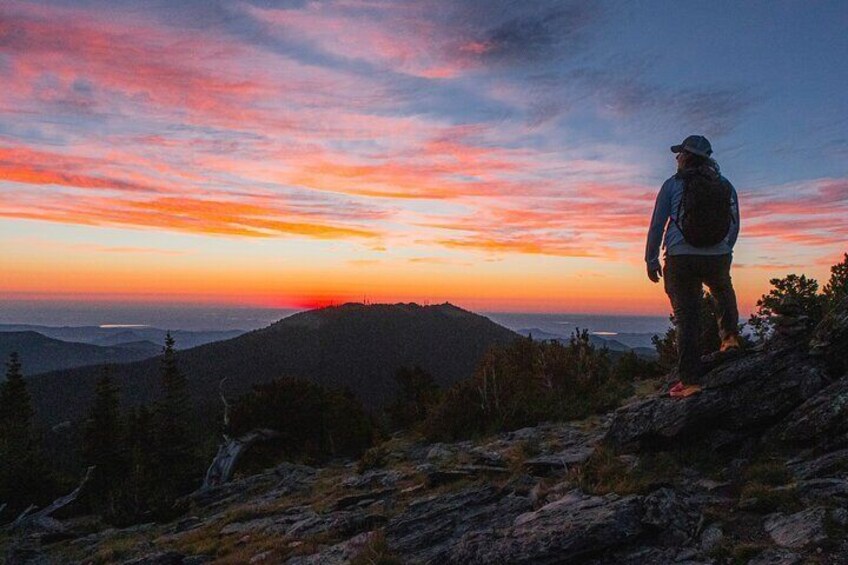 Sunrise over Denver at Mt. Falcomn