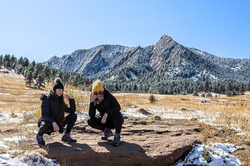 Posing for the camera in Boulder