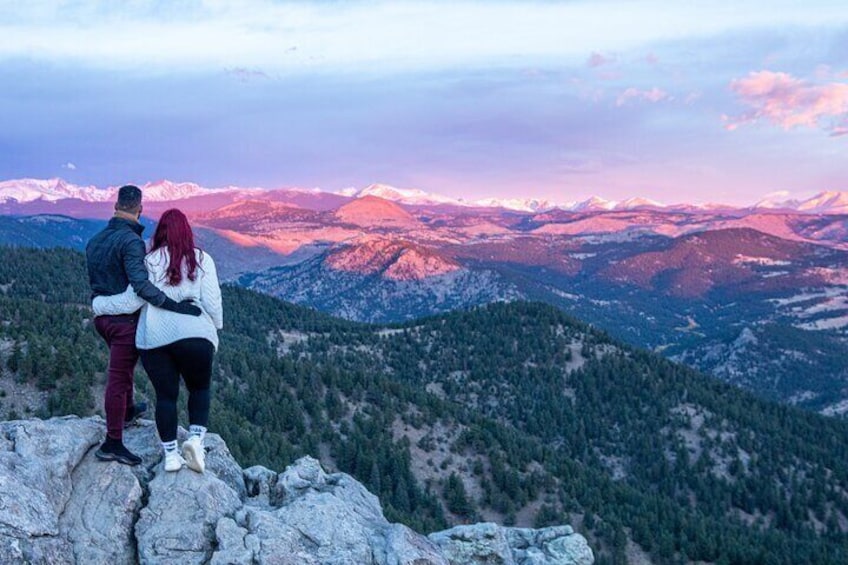 Watching the sunrise from Mt. Falcon