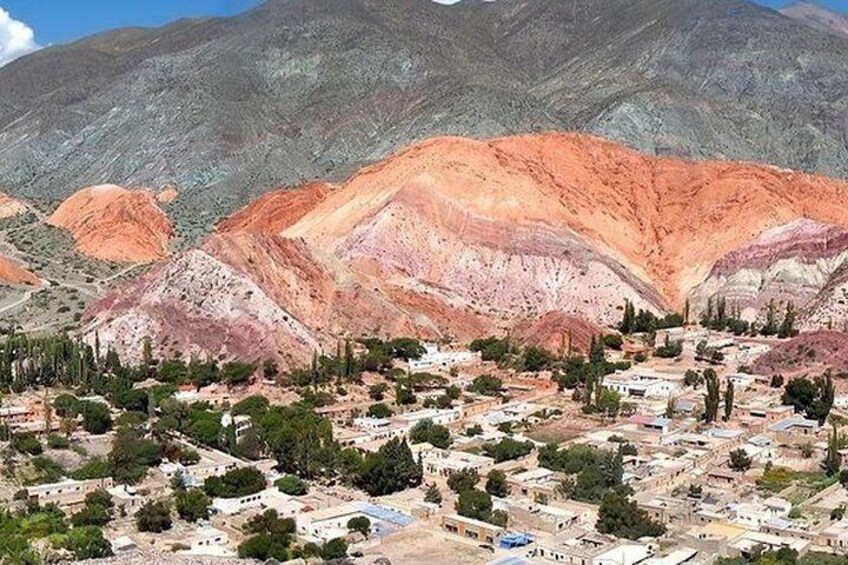 aerial view of humahuaca