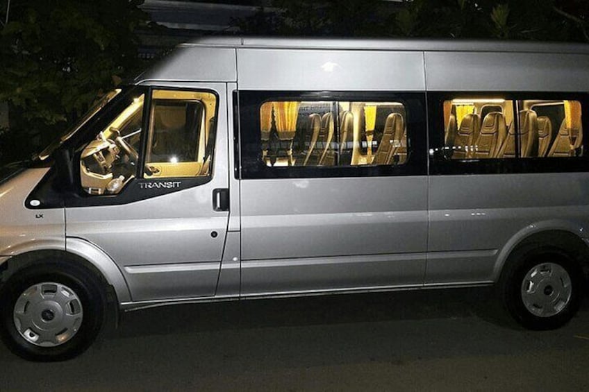 Van for private tour