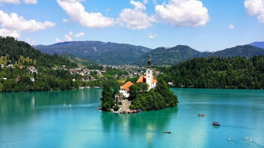A beautiful Lake Bled with Bled Island.