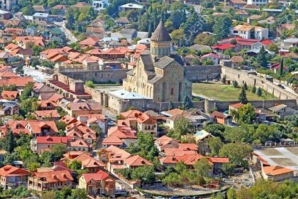 Mtskheta City and Jvari Monastery,Город Мцхета и Монастырь Джвари