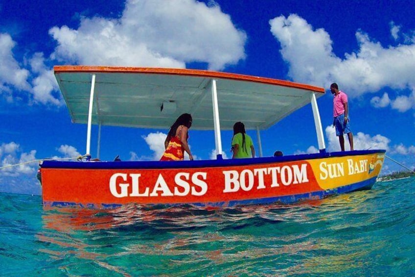 Glass Bottom Boat Ride/Snorkeling/Booby Cay Island from Grand Palladium Lucea