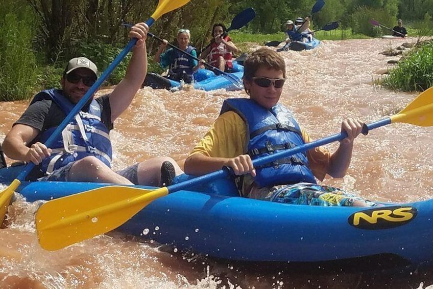 Runnin' the rapids with the gang!