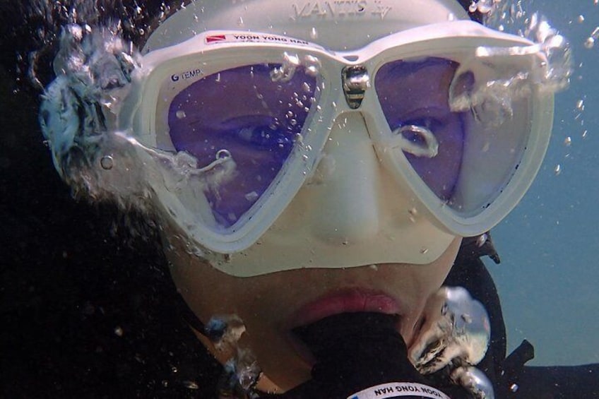 One during experience diving