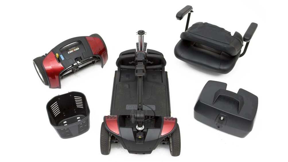 Parts of a rental scooter
