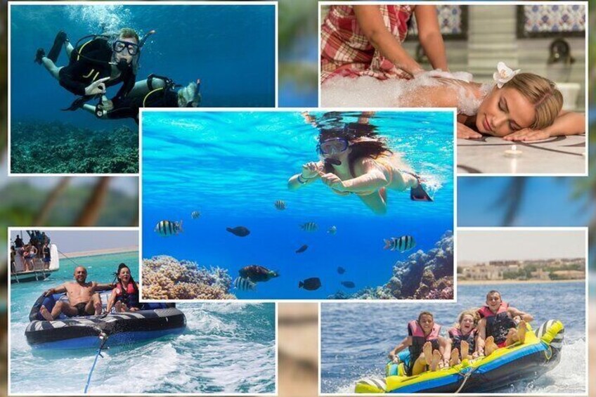 All in One intro Diving & Snorkeling & Massage & Seafood & Water Sport -Hurghada