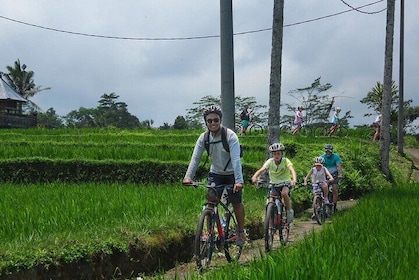 Middag downhill-fietstocht op het platteland van Bali