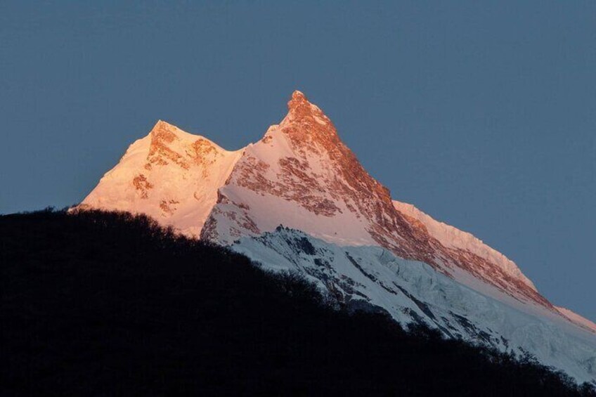 Manaslu. Sunset