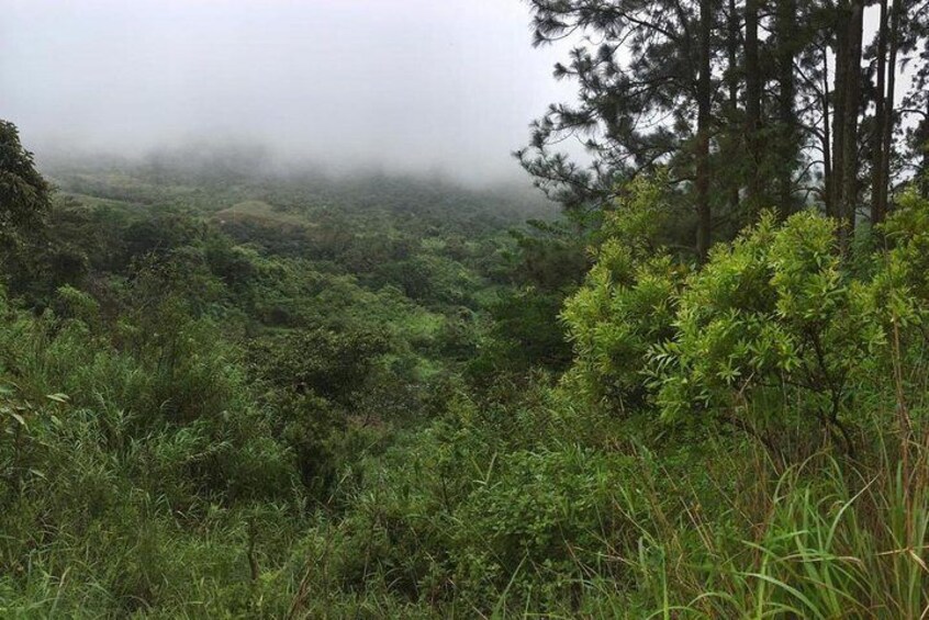 Mountain hiking inside an inhabited volcano, El Valle de Antón