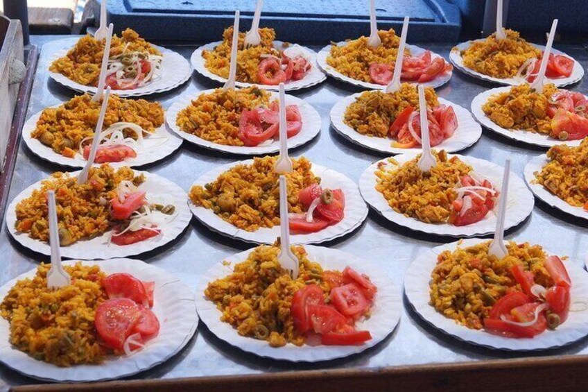 Food on a catamaran