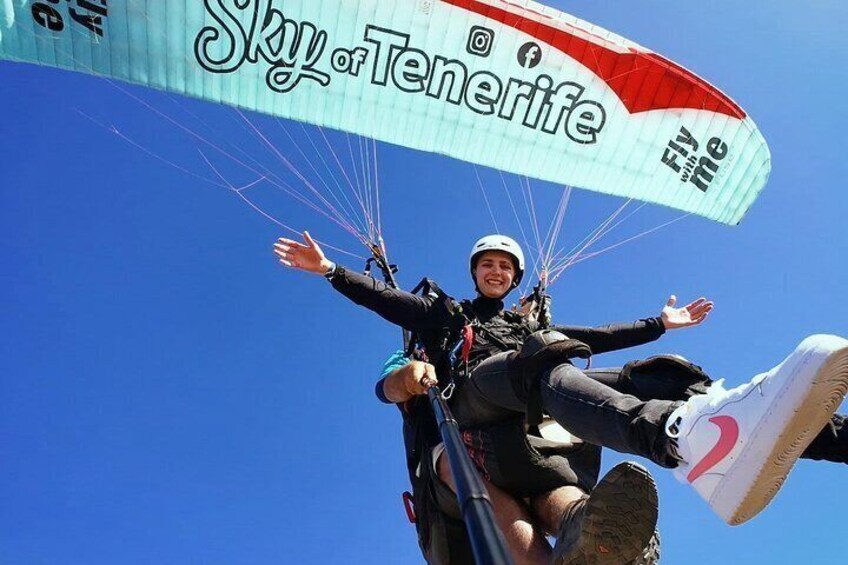 Tandem paragliding in Tenerife