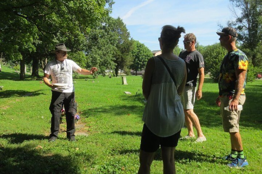 Learning about the beginning of Cincinnati and their dead.