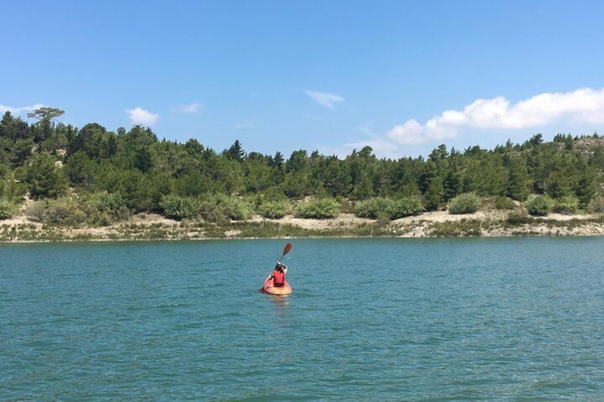 Kayak at Apolakkia Lake!