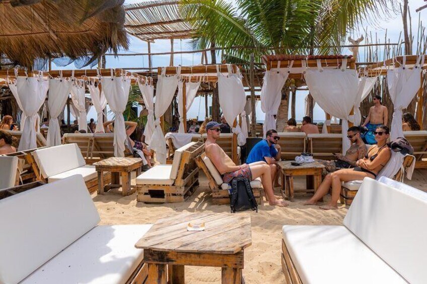 Visit Playa Blanca on Isla Baru in a VIP Beach Club.