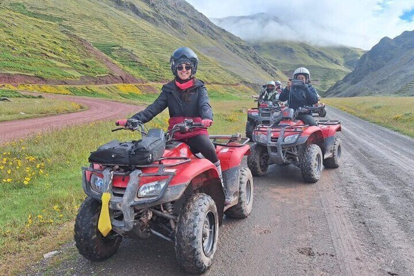 Rainbow Mountain with ATVs