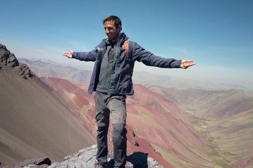 on the top of red valley