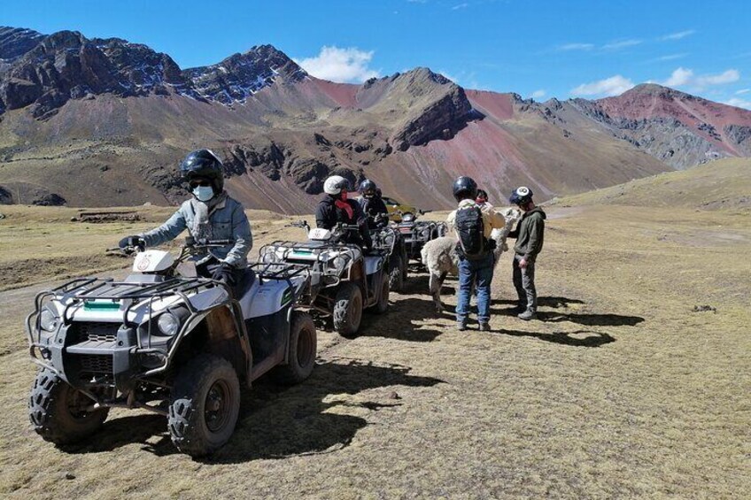 Rainbow Mountain in ATVs