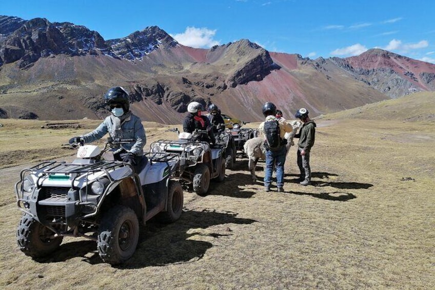Rainbow Mountain in ATVs