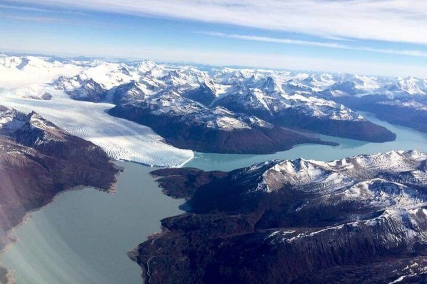 aerial view Moreno Glacier