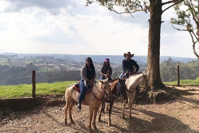 Horseback riding to the viewpoints and the Sestillal waterfall in Salento