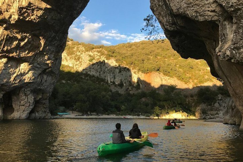 Canoe descent supervised for the family - from 3 years old