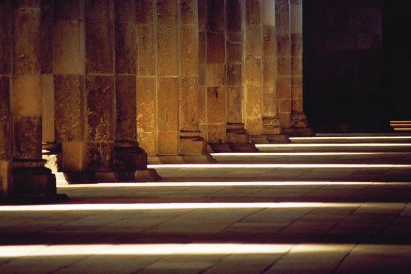 The rays of light at the winter solstice