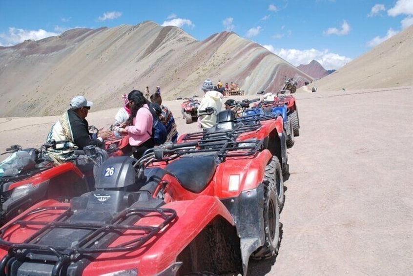 From Cusco: Vinicunca Rainbow Mountain ATV Tour with Meals