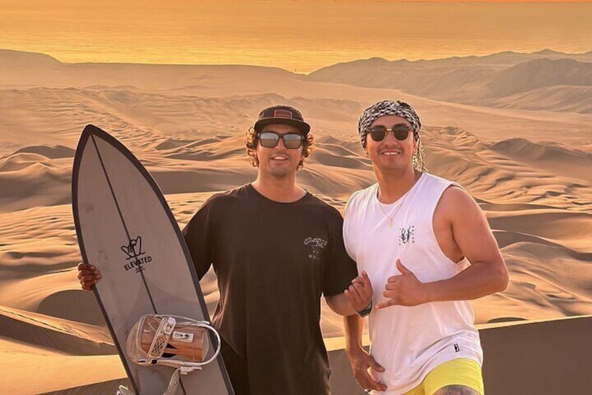 Sandboard activity in Iquique with Transfer