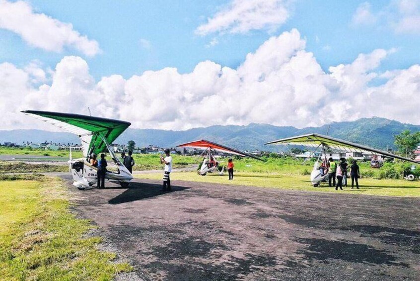 Gliders parking at Pokhara Airport