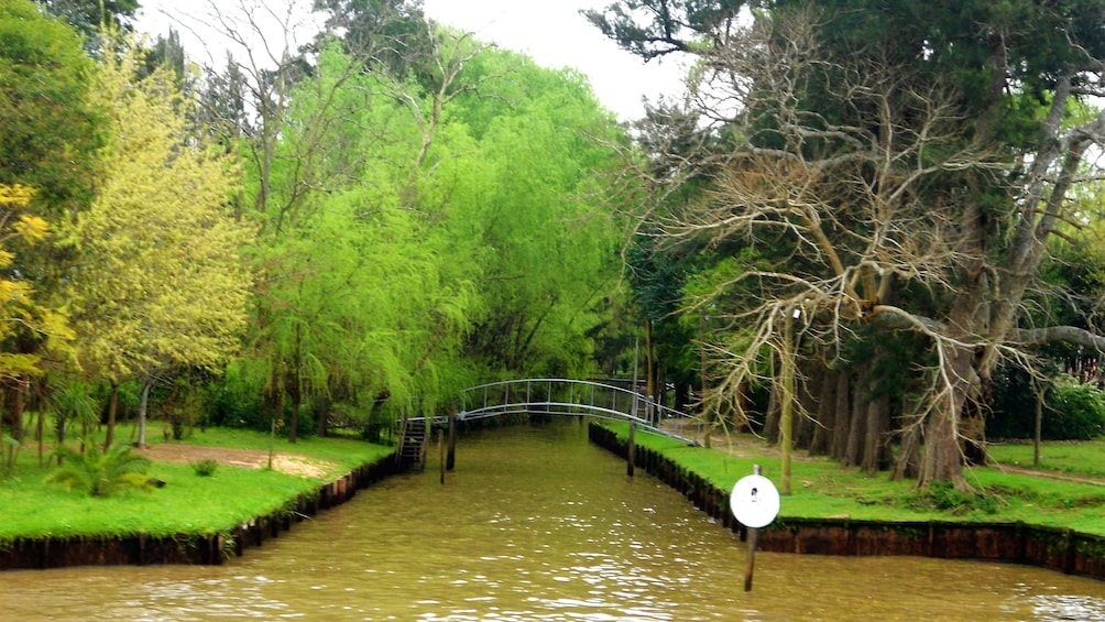 small bridge across a channel in Argentina