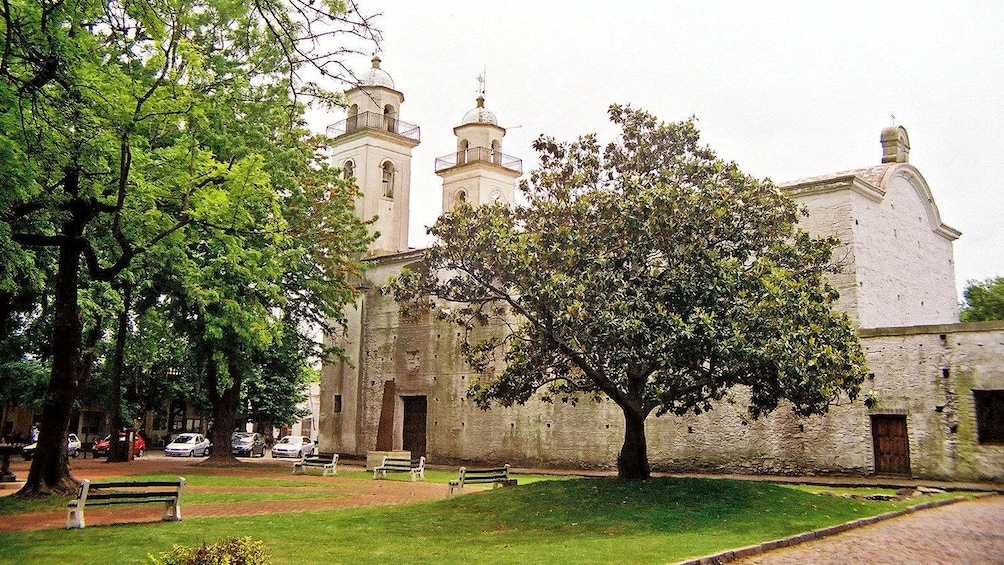 visiting an old church in Argentina