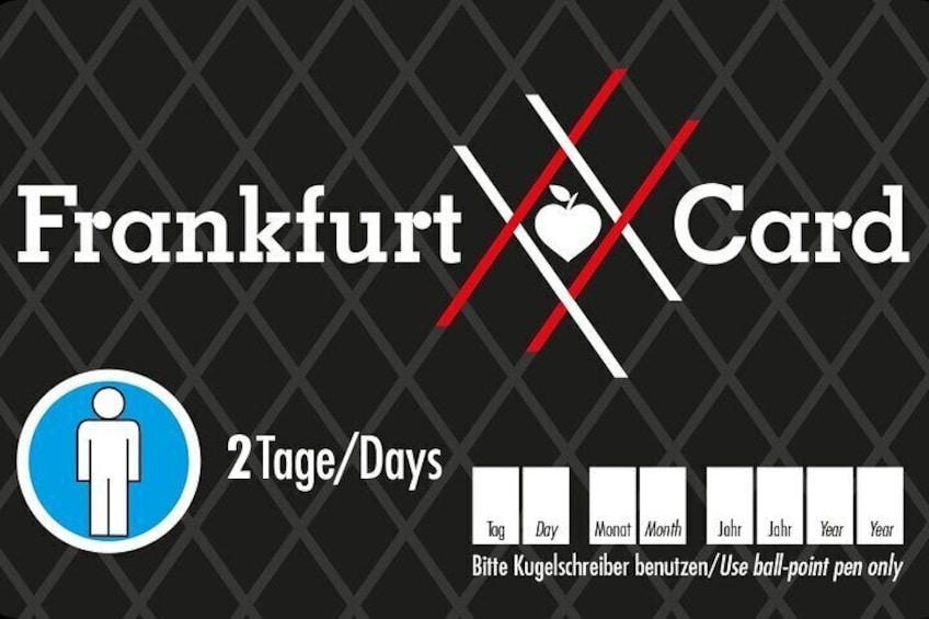 Frankfurt Card Einzelkarte 2 Tage © #visitfrankfurt