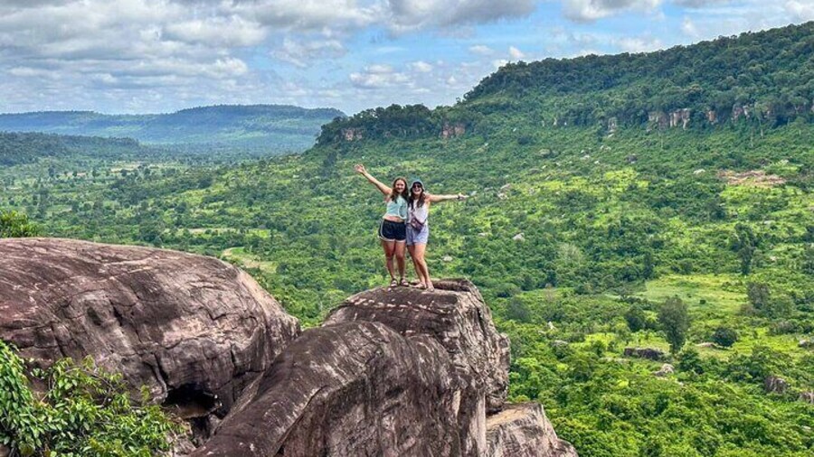 Poeng Ta Khu Cliff at Kulen Mountain